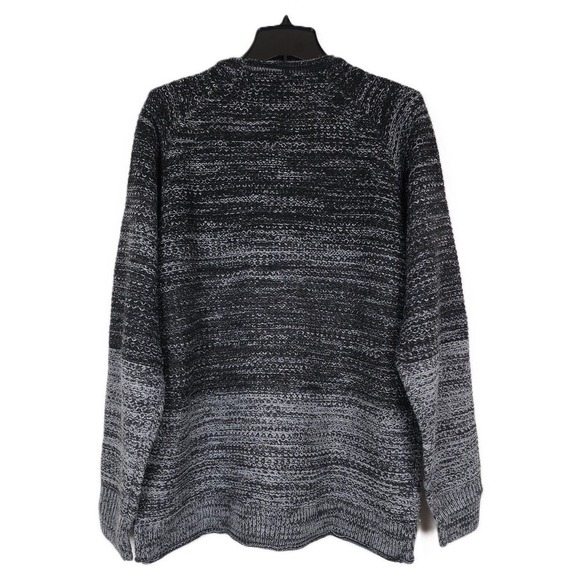 Weatherproof Vintage Men's Ombre Roll Crewneck Sweater Black Marl Large NWT - Picture 2 of 3